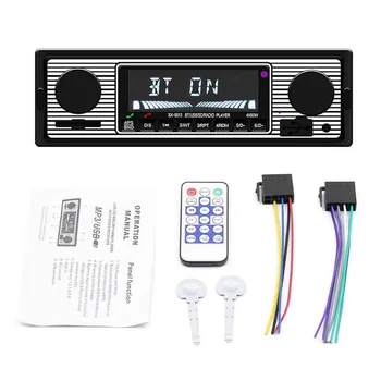 1 DIN Retro Car Stereo Audio Autóipari Bluetooth USB/SD/AUX kártyával FM MP3 lejátszó PC típusa:-5513