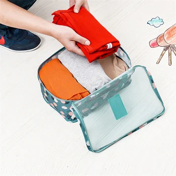 Ruhaválogatás Tároló szekrény Bőrönd Utazási tároló táska Egyéb Szervező 6 db/ készlet Utazási tároló táska 