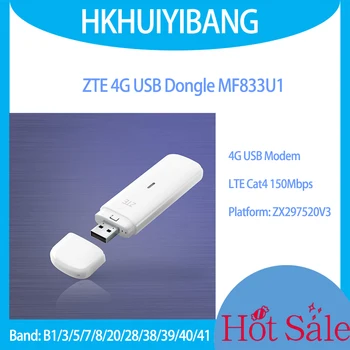 kártyafüggetlen ZTE MF833U1 4G LTE USB DONGLE Modem Cat4 150Mbps SIM-kártya adatszolgáltatás WebUI Main Stream OS támogatott