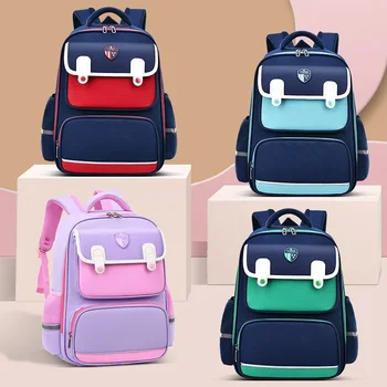 Új általános iskolai táskák fiúknak Hátizsák tizenéves lányok hátizsák vízálló könyvtáska Nagy kapacitású gyerektáska iskolatáska Mochilák