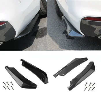 Universal autó Első hátsó lökhárító szalag Ajak spoiler diffúzor Splitter karcvédő hosszabbító Szénszálas szárnyak Oldalsó szoknya