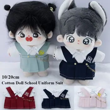 1 Set Idol baba ruha Mini ruhák Játékok kiegészítők Póló baba ruhák Iskolai egyenruha 10/20cm baba ruhák