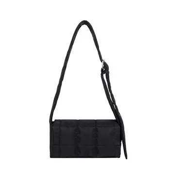Lányoknak válltáska kockás mintás crossbody táska egyvállas táska nylon táska futártáska kis négyzet alakú táska
