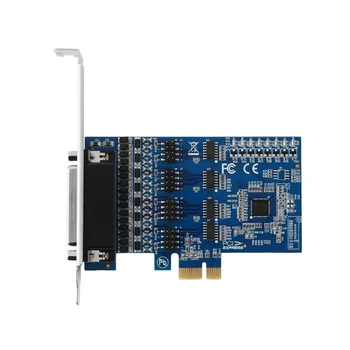 PCIe - RS485 RS232 soros párhuzamos bővítőkártya RS232 RS485 portadapter Vezérlő kártya 9 tűs átalakító