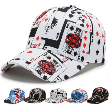 Új fekete barokk baseball kalap Férfi és női hiphop divatos divatkártya sapka nyári csúcsos sapka V C3