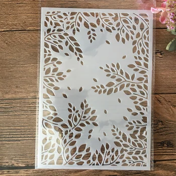A5 21cm levelek rétegezés sablonok festés scrapbook színezés dombornyomás album dekoratív sablon