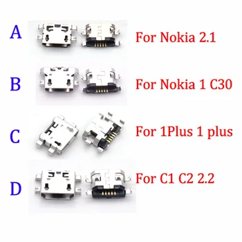 10Pcs USB töltő dokkoló port csatlakozó Dugó Nokia TA-1183 TA-1165 1 C30 2.1 TA-1080 C1 C2 2.2 1 Plus TA-1165 TA-1263