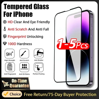 4DB edzett üveg iPhone 15 11 12 14 Plus XR X XS 13 Pro Max képernyővédő fólia iPhone 12 Mini 7 8 6 Plus védőüveg