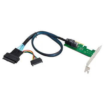PCI-E 3.0 4.0 - SFF-8643 kártyakártya adapter és U.2 U2 SFF-8639 NVME PCIe SSD kábel alaplapi SSD-hez