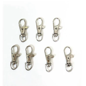 10db ezüst színű ródiumhomár kapcsok kulcshorog kulcstartó osztott kulcstartó megállapítások kapcsok kulcstartók 33mm ékszerkészítés