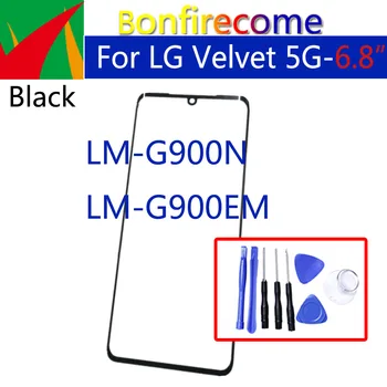  cserélhető külső képernyő LG Velvet 5G LM-G900N LM-G900EM érintőképernyős LCD kijelző elülső érintőpanel üveg borítású lencse