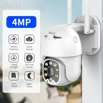 4MP IP kamera kültéri biztonsági kamera wifi kamera AI emberi hangérzékelő riasztás HD színes éjjellátó cctv kamera