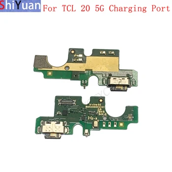  Eredeti USB töltőport csatlakozó kártya Flex kábel TCL 20 5G T781 T781K T781H töltőcsatlakozó cserealkatrészekhez