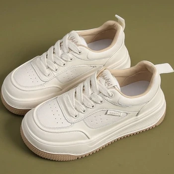 Designer női cipők Platform tornacipők női sportcipők 2023 Hangulatos valódi bőr fehér vulkanizáló cipők lányok vaskos tornacipők