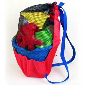 Strandtáska Összecsukható hordozható hálós úszótáska gyerekeknek Strandjáték kosarak tároló táska Kültéri úszó vízálló táskák