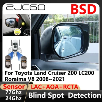 BSD holttérfigyelő sávváltással támogatott parkolás vezetés Warnin Toyota Land Cruiser 200 LC200 Roraima V8 2008~2021