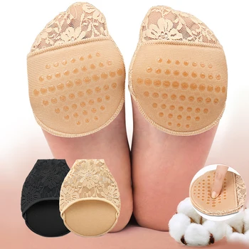 Női talpbetét Öt lábujj Mellső lábpárnák Magas sarkú cipők Lábfájdalom Párnák ápolása Zokni Lengéscsillapítás Félszakasz betétek