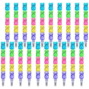 30 db építőelem toll cukorka táska töltelék rajzolás ceruzák egymásra rakható golyó műanyag Új anyag Gyermek rajzfilm halmozás