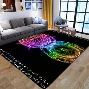 Varázslatos mintájú szőnyegek nappaliba Puha flanel padlószőnyeg Illúzió szőnyeg Lakberendezés Hálószoba dekoráció Játszótér Szőnyeg