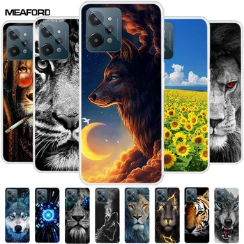 Realme C31 Case Clear Wolf Lion puha szilikon telefontok OPPO-hoz Realme C35 tok Etui Coque RealmeC31 C 31 RMX3501 Cat