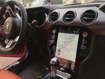 Autórádió képernyővel A Ford Mustang 2015-2019 multimédiás Tesla rendszerhez GPS navigáció sztereó lejátszó fejegység