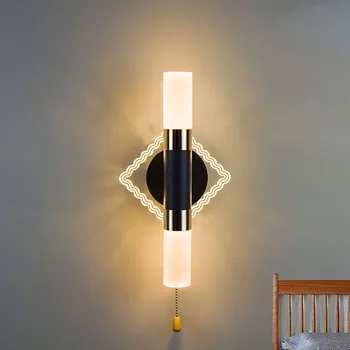 Új posztmodern kristály falú lámpa nappali Art kissé luxus dekoráció háttér fali hálószoba lámpák