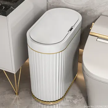 7L/9L intelligens szemetes elektronikus automatikus intelligens érzékelő szemetes ABS háztartási WC hulladék szemetes konyhához Fürdőszoba