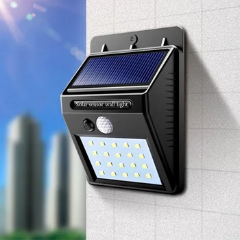 Napérzékelő lámpa 20Leds 30Leds kültéri napelemes világítás vízálló napelemes led lámpák Kültéri napelemes LED spotlámpák