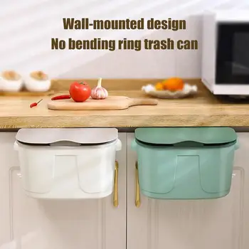 Konyhai szemetes szemetes kis függő konyha falra szerelhető hulladékgyűjtő fedéllel szemeteszsák hulladékgyűjtő konyhai fürdőszobához