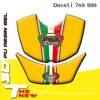 Hot sell motorkerékpár tankbetétvédő matrica Halcsont matrica Ducati 749 999 2003 2004 2005 2006 3D tankpad