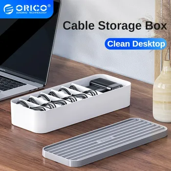 ORICO adatkábel Managemet Box asztali tároló töltő fejhallgató rendszerezése asztali vonal Egymásra rakható terelőlappal érkezik