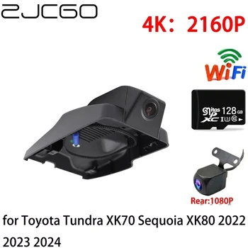 ZJCGO 2K 4K autós DVR Dash Cam Wifi első hátsó kamera 2 lencse 24 órás parkolás Toyota Tundra XK50 Sequoia XK60 Facelift 2017 ~ 2022