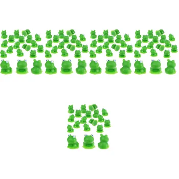 100 db Kis béka Kis békák Szobrok Állatok Játékok Díszek Miniatűr dekoráció Gyanta Miniatűr táj