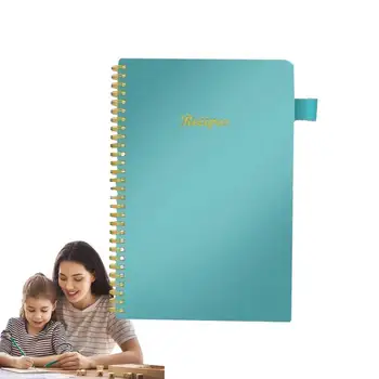 Üres szakácskönyvek családi receptekhez Írj a jegyzetfüzetbe Üres receptkönyv Spirális kötésű naplókönyv Anyák napja Szakács szerető ajándék