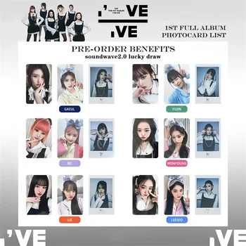 6 IVE album készlete AZ 1. ALBUM LOMO kártyák Fotókártyák Album kártyák Lánycsoport Tizenegy lány ajándékai Ajándék nyomtatás Wonyoung KPOP
