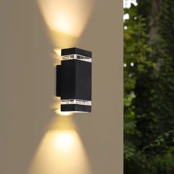 kültéri IP65 LED vízálló alumínium fali lámpa vízálló utcai Sconce kert veranda lépcső folyosó fali világítóteste