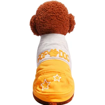 2018 Új aranyos kisállat kutya ruhák Teddy Spring vegyes színű kerek nyakú ing, mint a medve Chihuahua schnauzer lélegző kisállat ruházat
