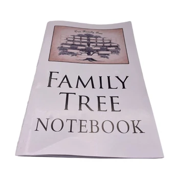 B36C Family Tree Notebook Genealogy Journal Record Book 32 oldal széles vonalú,