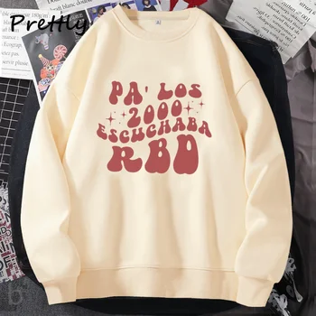 Női pulóver Rebelde 2000-es évek Escuchaba RBD pulóverek Un Verano Sin Ti grafikus kapucnis pulóver Harajuku utcai ruházat Női ruházat