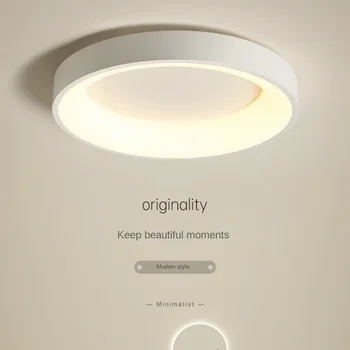 Hálószoba Mennyezeti lámpák minimalizmus Nappali LED csillogó világítás Lakberendezés Szemvédő gyűrűs lámpatestek Konyhasziget fényei