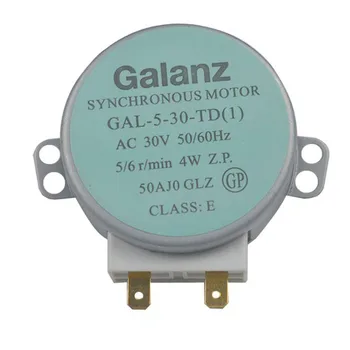 1Pc forgótányér motor GALANZ GALANZ-hoz GAL-5-30-TD 30V 4W mikrohullámú háztartási konyha mikrohullámú csere alkatrészek