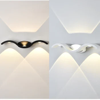 9W / 15W LED fali lámpa kerti fali lámpa IP65 kültéri vízálló lámpatest Ház dekoráció világítás folyosó folyosó fény
