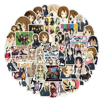 50PCS rajzfilm napló album dekoratív matricák aranyos japán anime K-ON matricák Napló matrica Kawaii scrapbooking matricák
