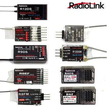 RadioLink R12DS 2.4GHz 12CH DSSS & FHSS vevő RadioLink AT9-hez AT9S AT10 AT10II adó támogatás SBUS PWM-hez