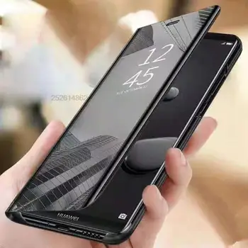  intelligens tükör flip tok Samsung Galaxy S21 készülékhez S20 FE S20 S21 Ultra S10 Lite S9 S8 Plus S6 S7 Edge 5G 360 ° -os védőburkolat