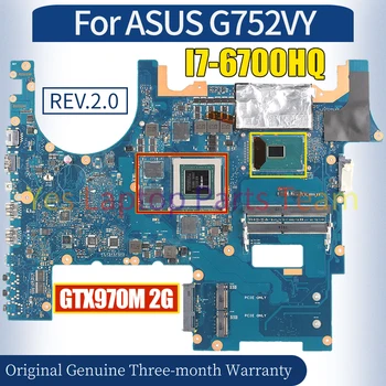 REV.2.0 ASUS G752VY laptop alaplaphoz SR2FQ i7-6700HQ N16E-GT-A1 GTX970M 2G 100%-ban tesztelt notebook alaplap