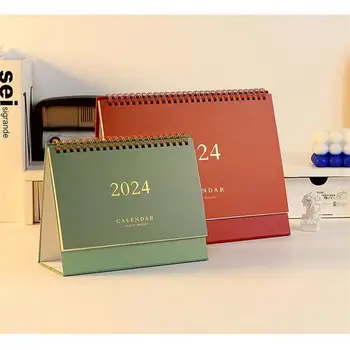 2024 Íróasztal állandó naptár Napi menetrend Táblázattervező Papír asztali naptár