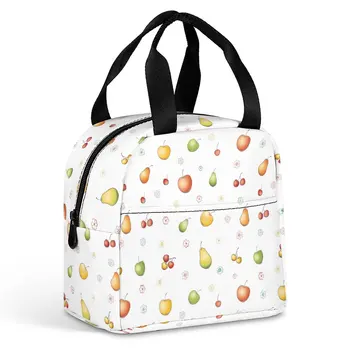 Egyéni mintás táskák nőknek Étkezési táska minta nyomtatás lányok hordozható termikus élelmiszer piknik táskák munkahelyi iskolához