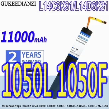 GUKEEDIANZI Akkumulátor L14C3K31 L14D3K31 11000mAh LENOVO YOGA Tablet 2-830L 2-830LC 2-830F / 2-851F 2-1050L / F / LC 2-1051L / F