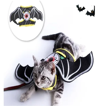 Nemez ruha Macska jelmezek Érdekes Halloween stílusú szellős macska vontatókötél fekete nyaklánc macskák